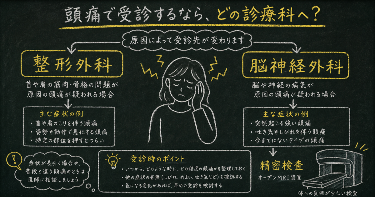 事故後の頭痛・めまいは何科?整形外科と脳神経外科の判断基準